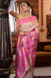 Load image into Gallery viewer, Blooming Baby Pink Paithani Silk Saree With Surpassing Blouse Piece Bvipul