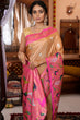 Load image into Gallery viewer, Capricious Peach Paithani Silk Saree With Beauteous Blouse Piece Bvipul