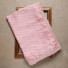 Load image into Gallery viewer, Baby Pink Saree in Satin Georgette With Sequence Work Clothsvilla