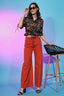 Beautiful Multi Color Crepe Self Design Collar Pattern Top For Womens ClothsVilla.com