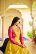 Load image into Gallery viewer, Beautiful Sequence Work Yellow With Rani Color Gown With Koti Clothsvilla