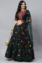 Load image into Gallery viewer, Beautiful Cotton Multi Embroidered Work Lehenga Choli ClothsVilla.com