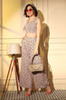 Load image into Gallery viewer, Beige Beautiful Printed Designer Readymade Co-Ords Set Collection ClothsVilla.com