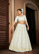Load image into Gallery viewer, Bewitching Pearl-White Sequins Embroidered Georgette Wedding Lehenga ClothsVilla