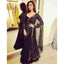 Black Color Designer Georgette Saree with Sequence Work for Women ClothsVilla