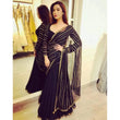 Load image into Gallery viewer, Black Color Designer Georgette Saree with Sequence Work for Women ClothsVilla