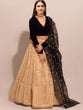 Load image into Gallery viewer, Black Color Embroidery Work Net Lehenga Choli Set With Dupatta Clothsvilla