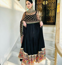 Load image into Gallery viewer, Black Anarkali Gown In Georgette With Embroidery Work Clothsvilla