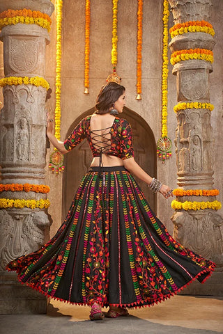 Black Exclusive Navratri Festival Wear Best Chaniya Choli Collection ClothsVilla.com