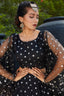 Black Lehenga With Metallic Foil Printed Work And Pigment Foil Work, Cancan Lehenga Choli For Party And Wedding Wear Latest Bollywood Design ClothsVilla