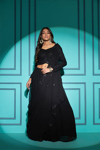 New Party Wear Bollywood Style Different Color Georgette Lehenga Choli Collection ClothsVilla.com