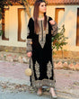 Load image into Gallery viewer, Black Salwar Suit in Velvet with Embroidery and Sequence Work ClothsVilla.com
