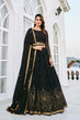 Load image into Gallery viewer, Black Designer Exclusive Traditional Wedding Wear Lehenga Choli Collection ClothsVilla.com