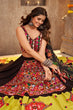 Load image into Gallery viewer, Black and Green Designer Embroidered Mirror Work Navratri Chaniya Choli ClothsVilla.com