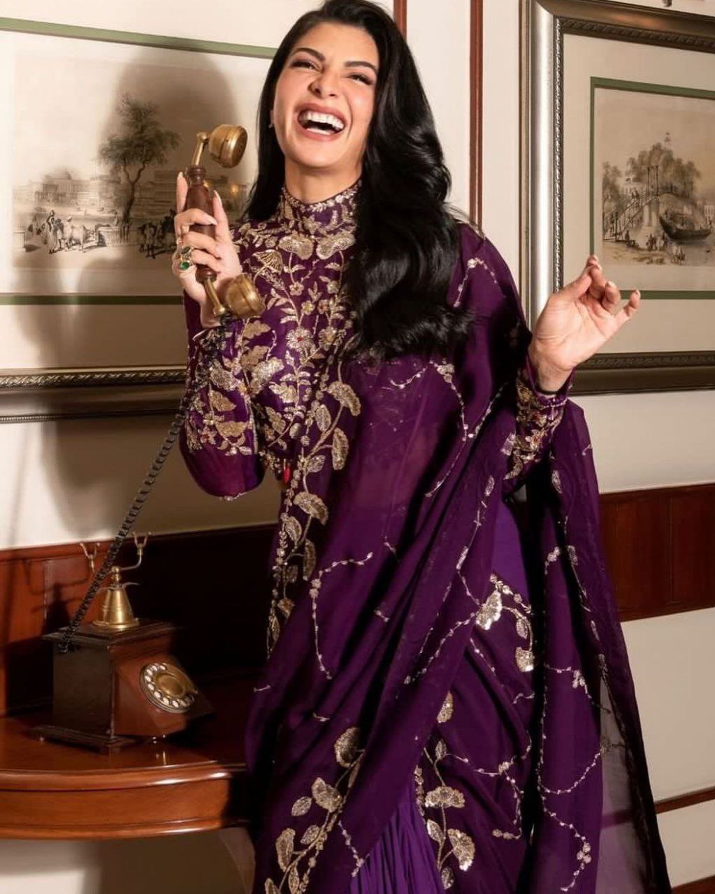 Blissful Ruffle Style Wine Color Ready To Wear Party Wear Saree Clothsvilla