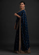 Load image into Gallery viewer, Blue Saree in Vichitra Silk with Dori And Sequence Work Clothsvilla
