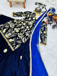 Load image into Gallery viewer, Blue Velvet Lehenga Choli with Embroidery Work Clothsvilla