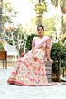 Load image into Gallery viewer, Blushing Peach Silk Sequnis Embroiderey Lehenga Choli ClothsVilla