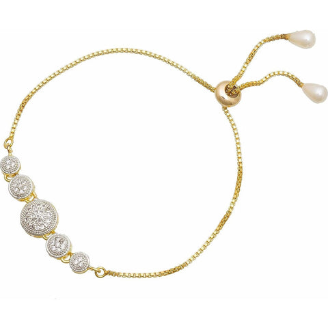 Brass Diamond Gold-plated Bracelet ClothsVilla Main image
