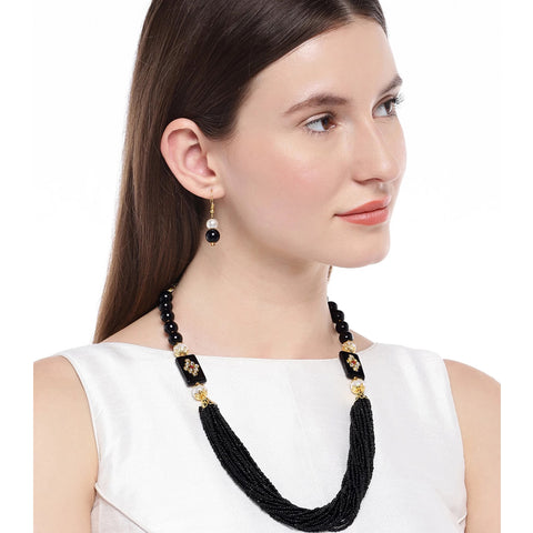 Brass Jewel Set (Black) ClothsVilla Main image