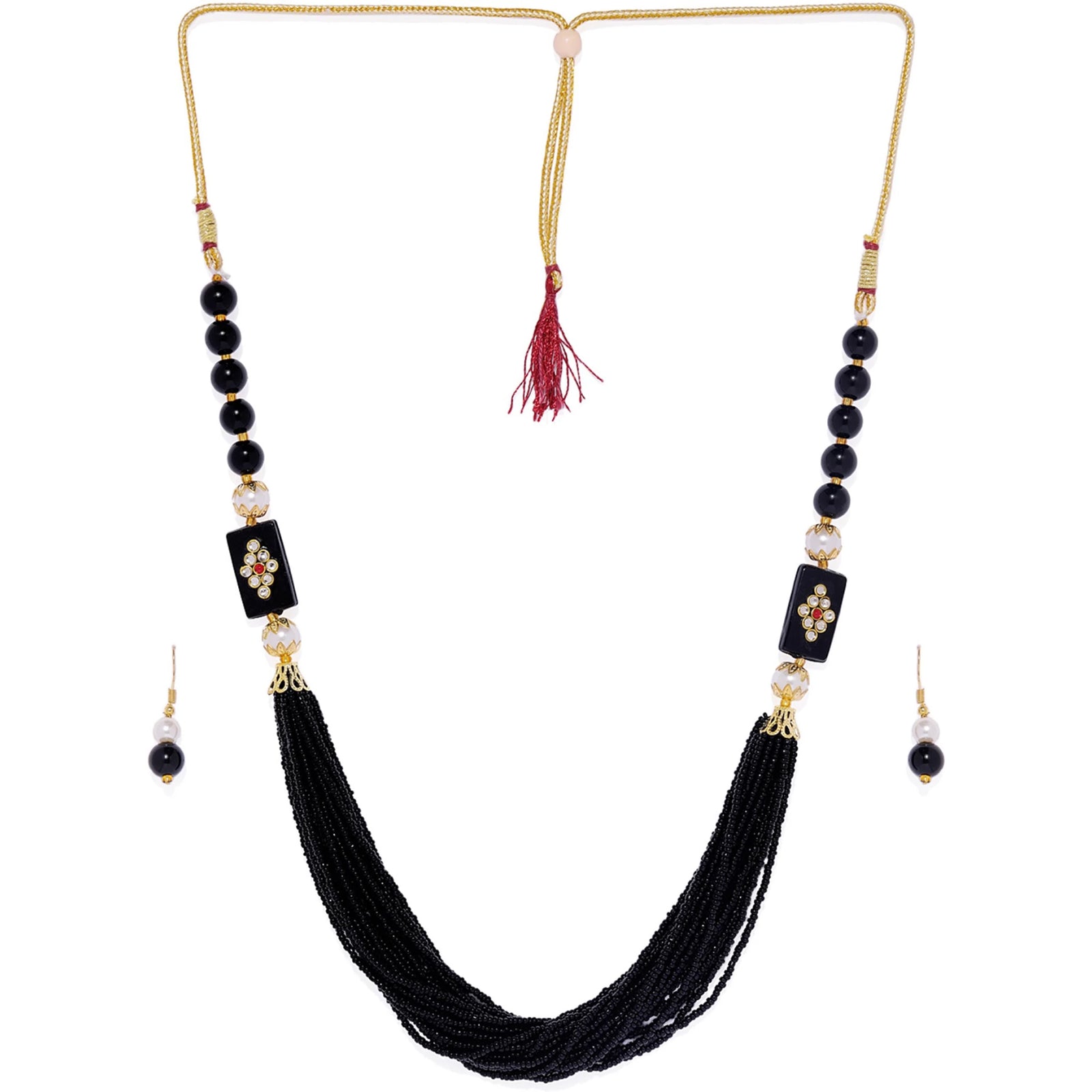 Brass Jewel Set (Black) ClothsVilla