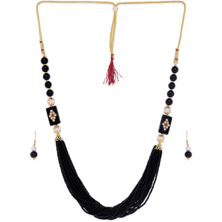 Brass Jewel Set (Black) ClothsVilla