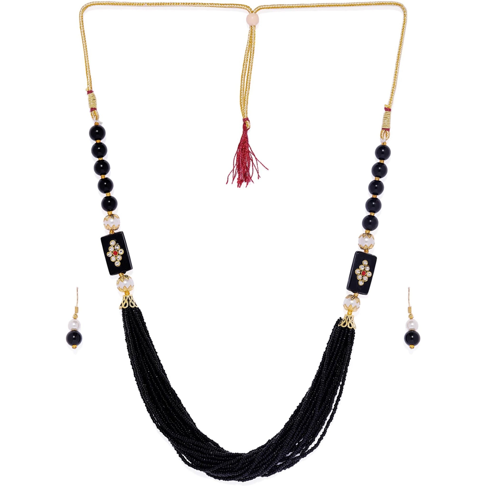 Brass Jewel Set (Black) ClothsVilla