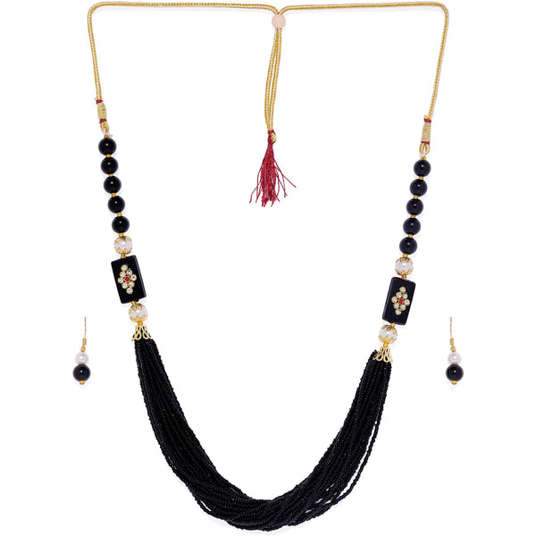 Brass Jewel Set (Black) ClothsVilla