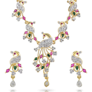 Brass Jewel Set (Multicolor) ClothsVilla