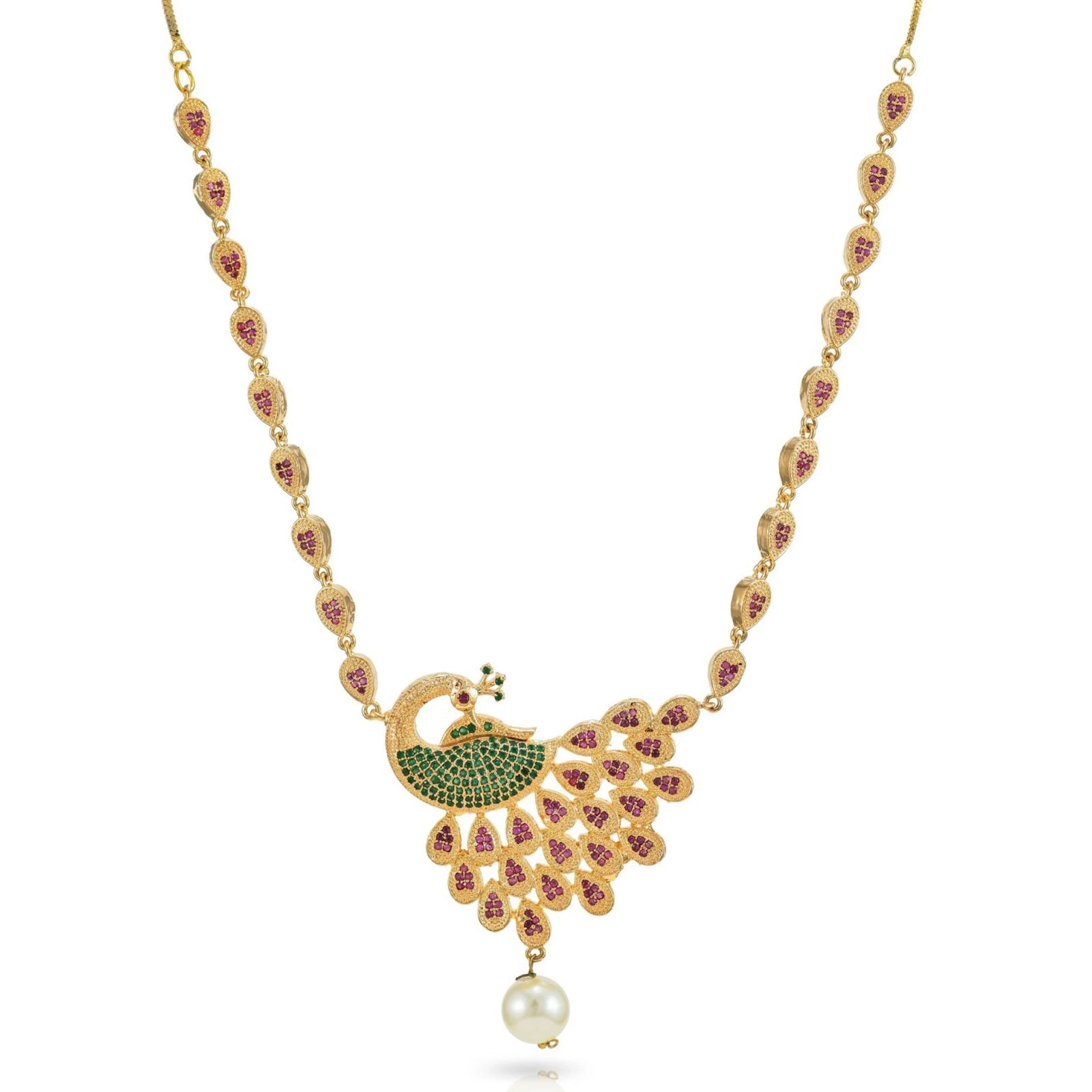 Brass Jewel Set (Multicolor) ClothsVilla