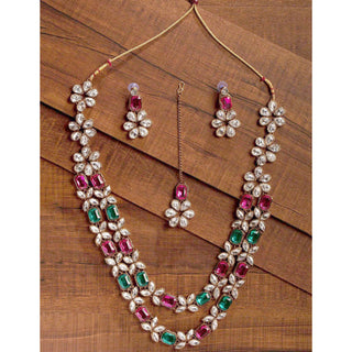 Brass Jewel Set (Multicolor) ClothsVilla