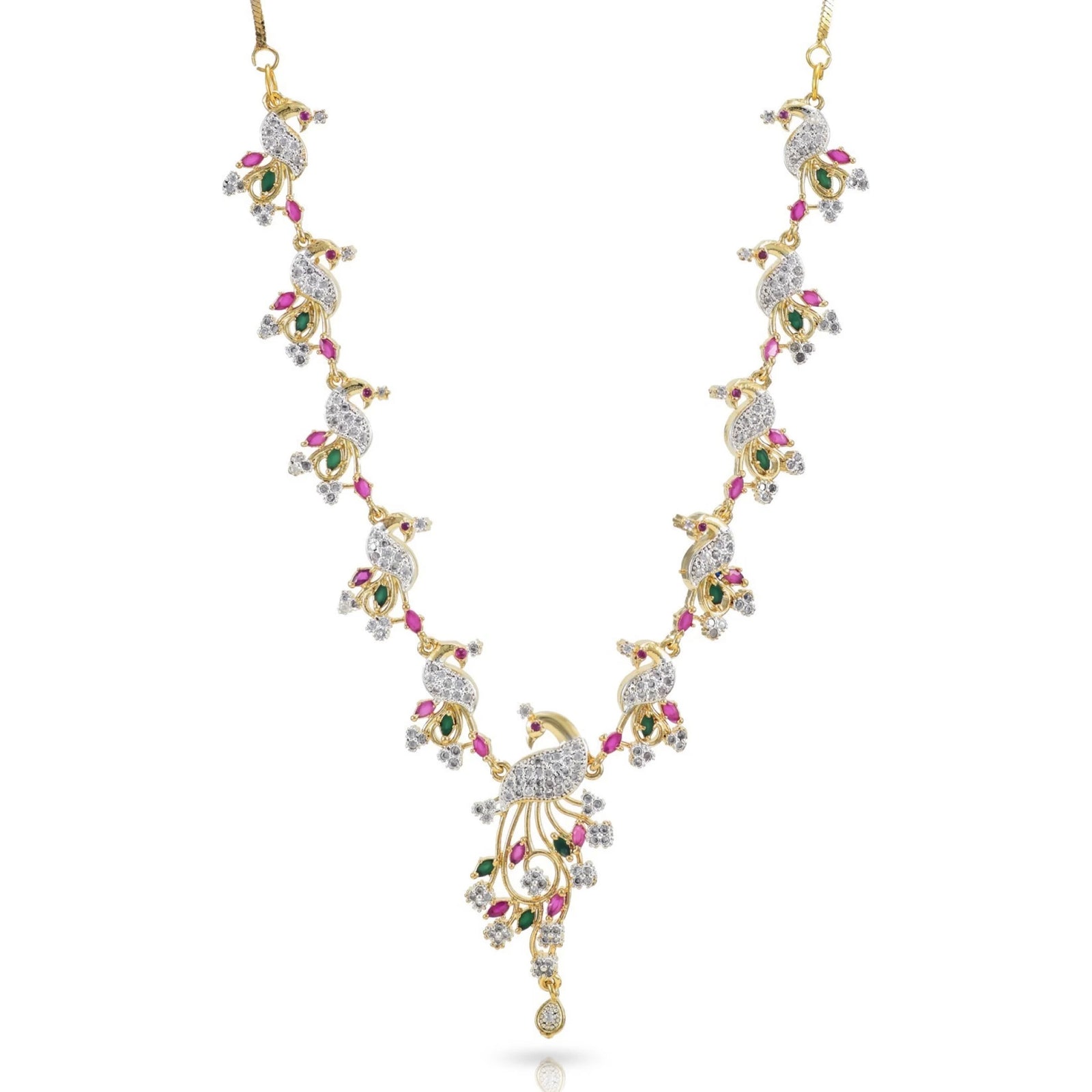 Brass Jewel Set (Multicolor) ClothsVilla
