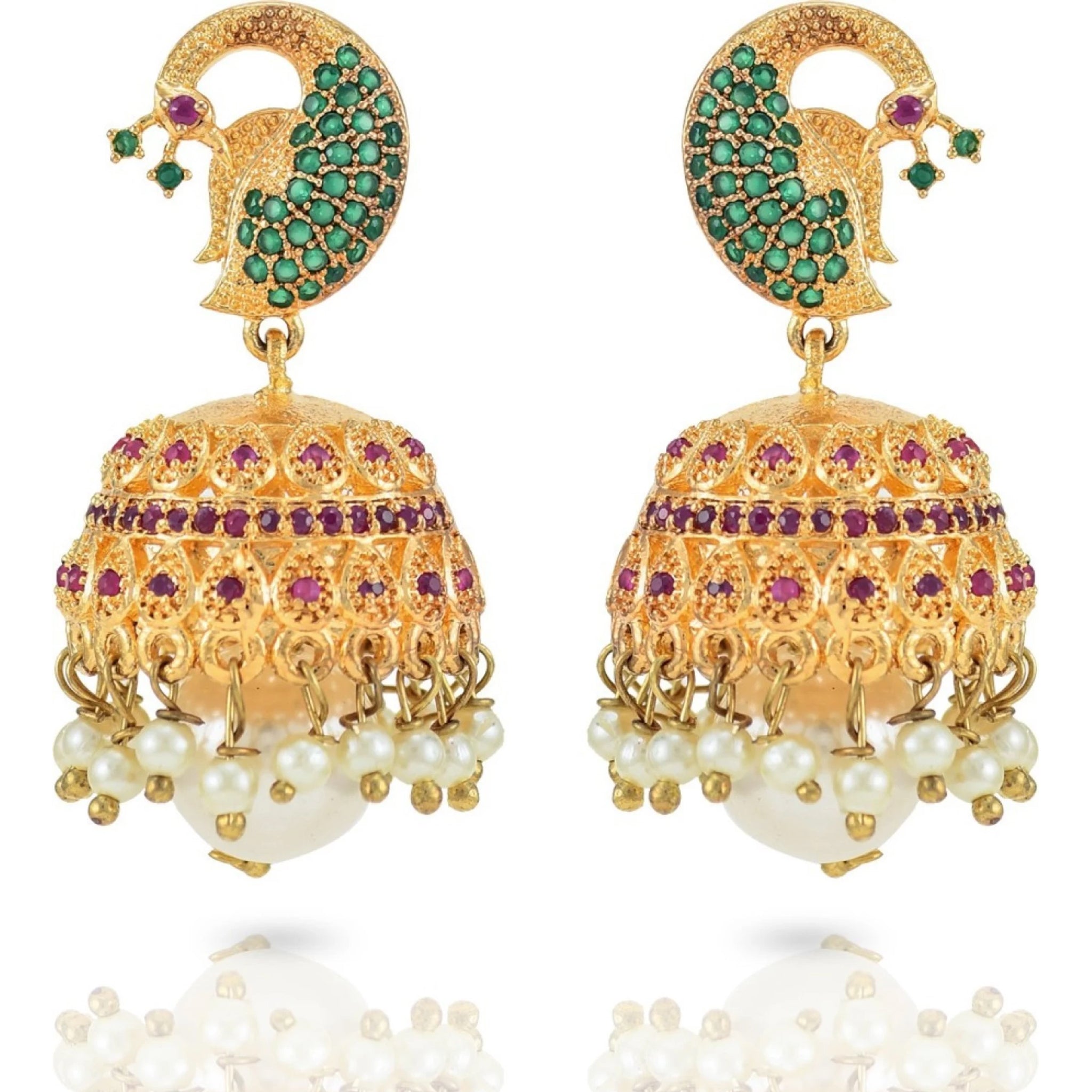 Brass Jewel Set (Multicolor) ClothsVilla