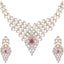 Brass Jewel Set (Pink, White) ClothsVilla