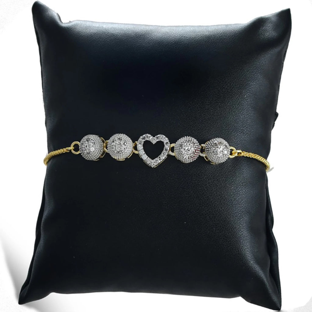 Brass Jewel Set (White, Gold) ClothsVilla