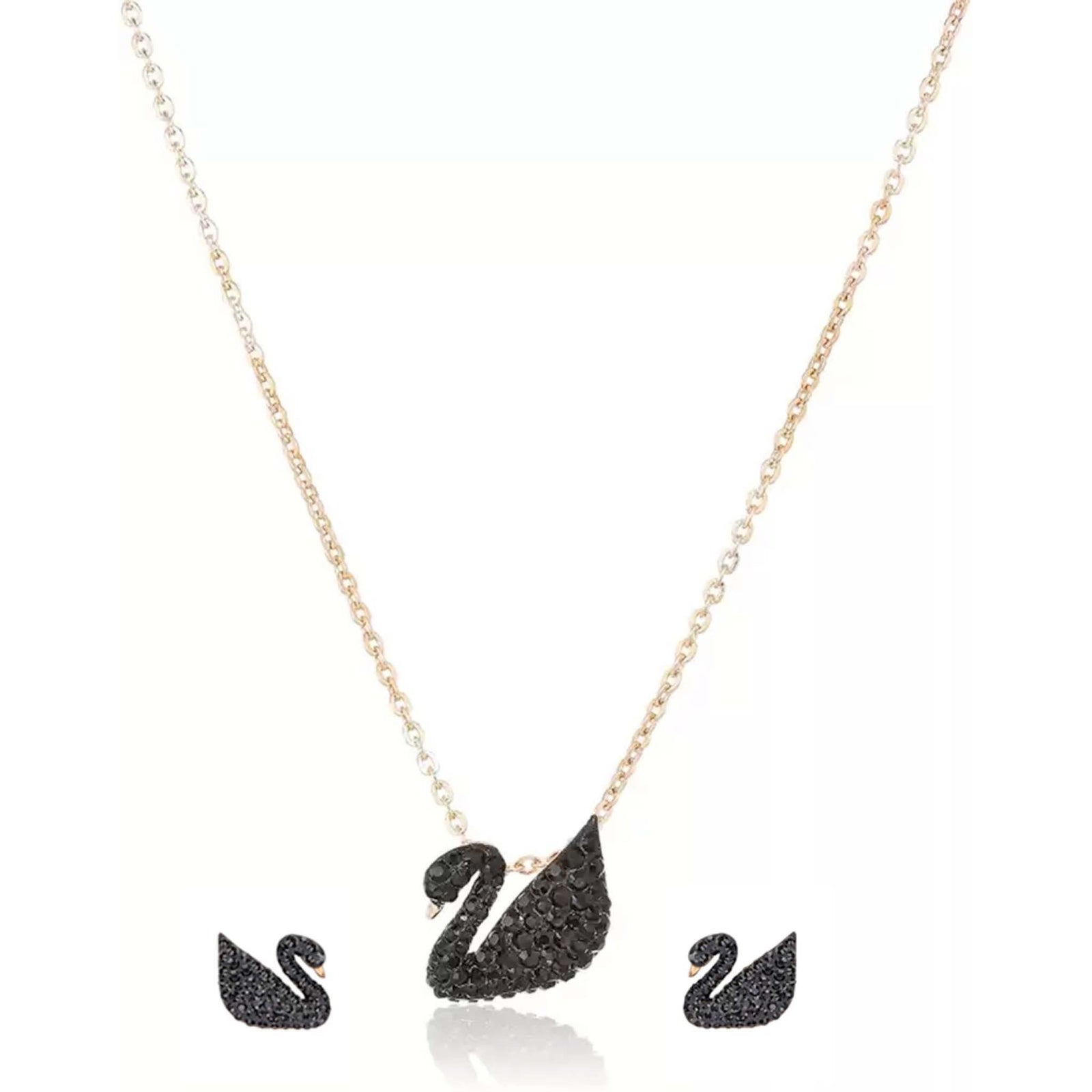 Brass Jewel Set (Black, Gold) ClothsVilla