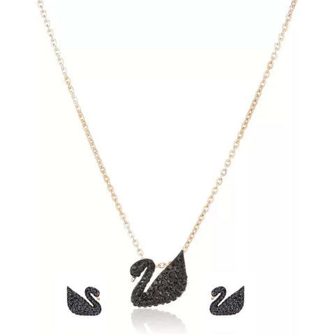 Brass Jewel Set (Black, Gold) ClothsVilla Main image