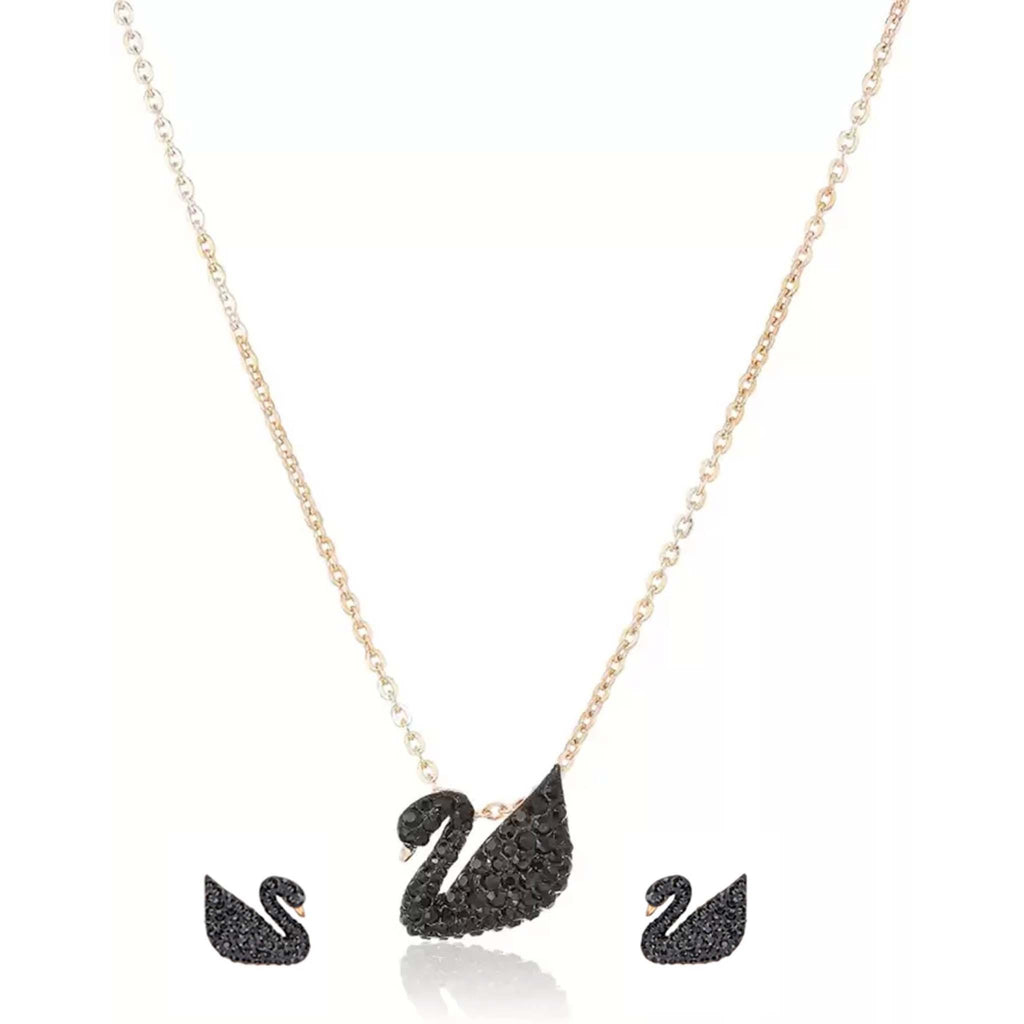 Brass Jewel Set (Black, Gold) ClothsVilla