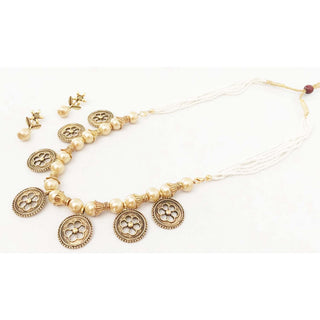 Brass Jewel Set (Gold color) ClothsVilla