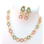 Brass Jewel Set (Green, Red, Gold) ClothsVilla
