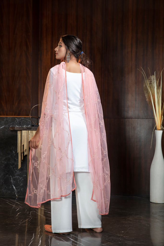 Brilliant Pink Color Georgette Designer Palazzo Salwar Suit ClothsVilla