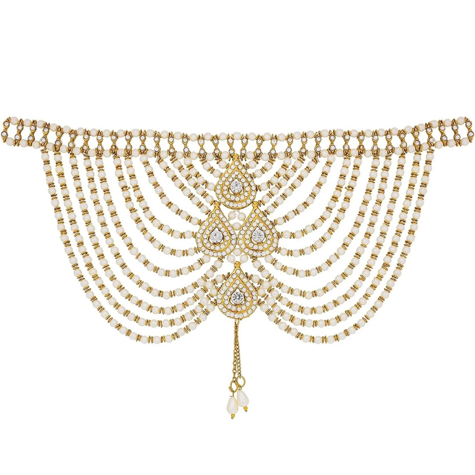 Brooch (White, Gold) ClothsVilla