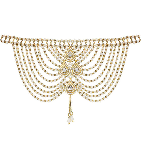 Brooch (White, Gold) ClothsVilla Main image