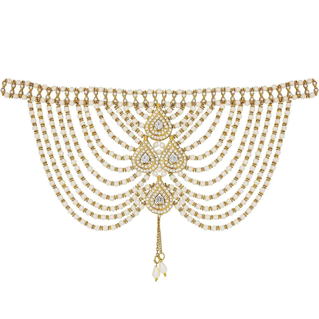 Brooch (White, Gold) ClothsVilla