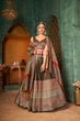 Load image into Gallery viewer, Captivating Green Digital Printed Silk Reception Wear Lehenga Choli ClothsVilla