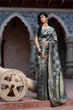 Load image into Gallery viewer, Captivating Grey Colored Festive Wear Woven Banarasi Silk Saree ClothsVilla
