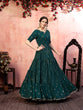 Load image into Gallery viewer, Casual Wear Green Georgette Gown With Fancy Sequins ClothsVilla
