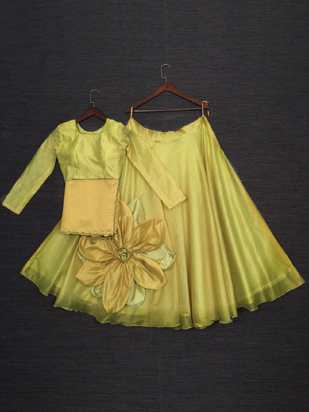 Parrot Color Rajwadi Chanderi Silk Lehenga Choli With Chanderi Silk Dupatta Clothsvilla