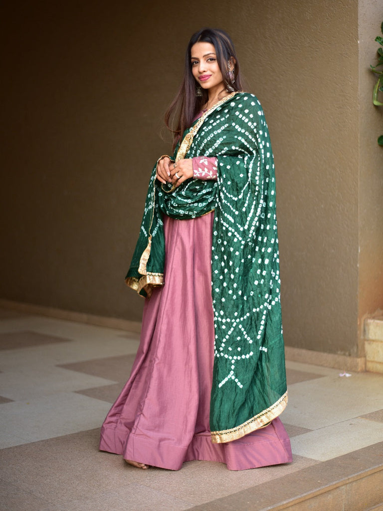 Onion Color Party Wear Indo Western Plazo Suit :: ANOKHI FASHION