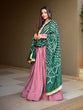 Load image into Gallery viewer, Onion Color Chinon Gown With Bandhej Silk Dupatta Clothsvilla